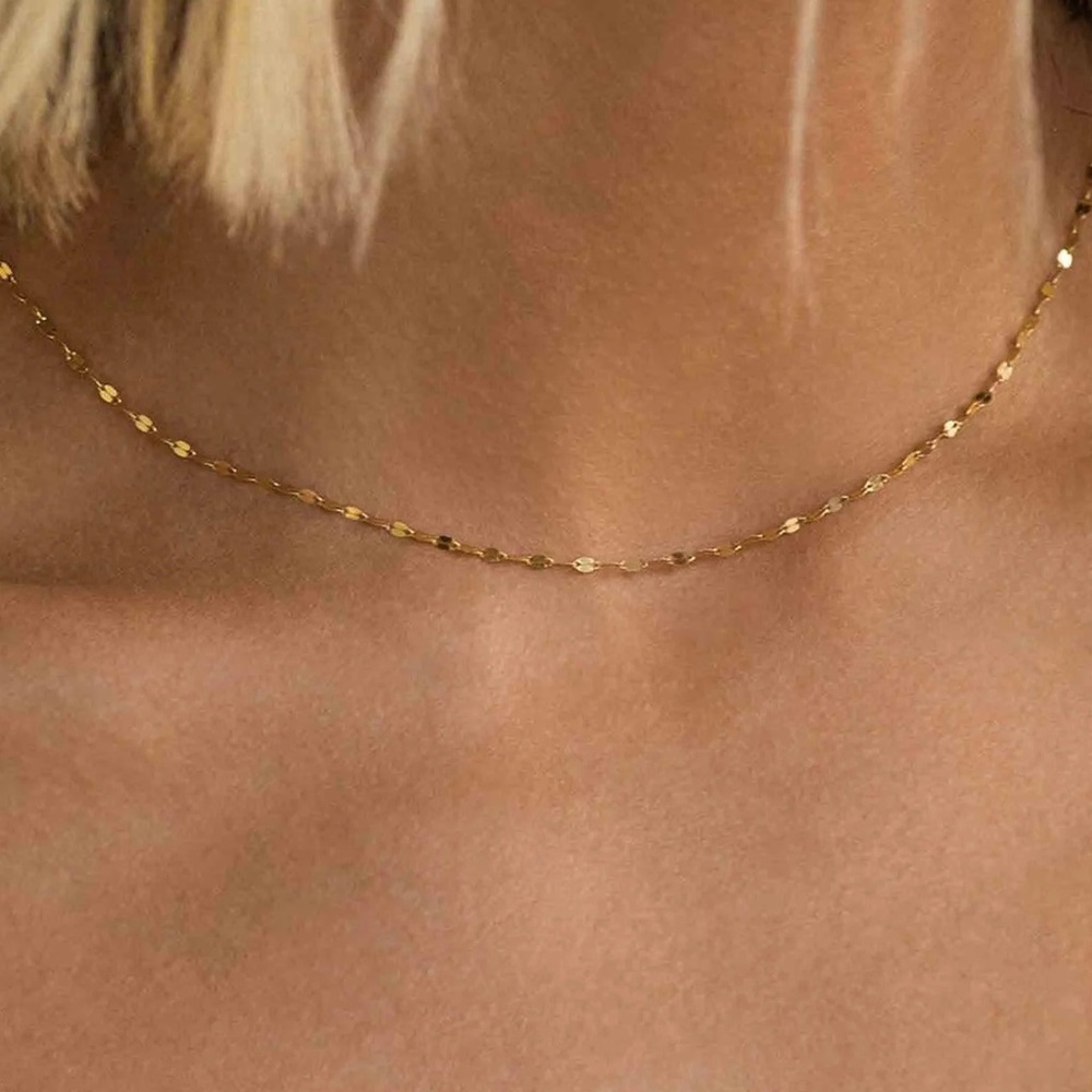 Leah Alexandra 10k Gold Anchor Chain Necklace